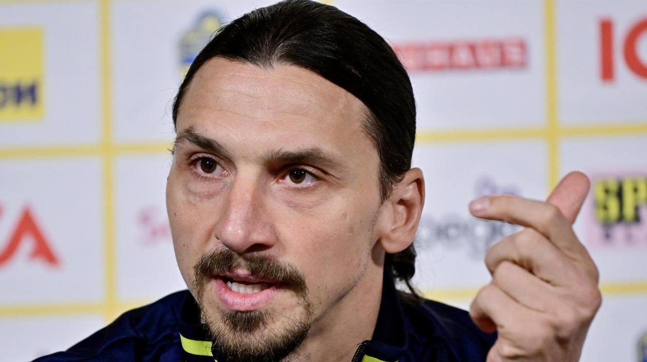 Zlatan Ibrahimovic, jugador sueco. 