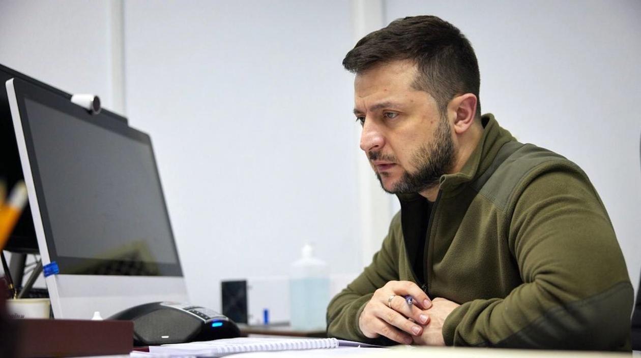 Volodímir Zelenski, Presidente de Ucrania.