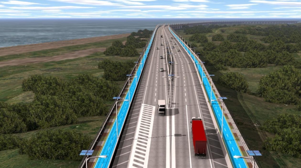 Render de viaducto Ciénaga Barranquilla.