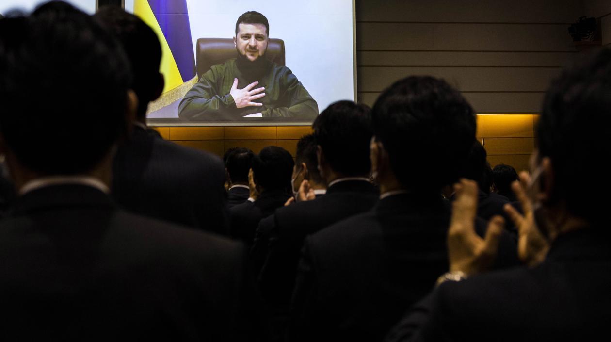 El presidente de Ucrania, Volodímir Zelenski.