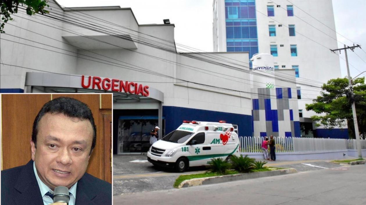 Eduardo Pulgar fue trasladado a la Clínica La Misericordia.