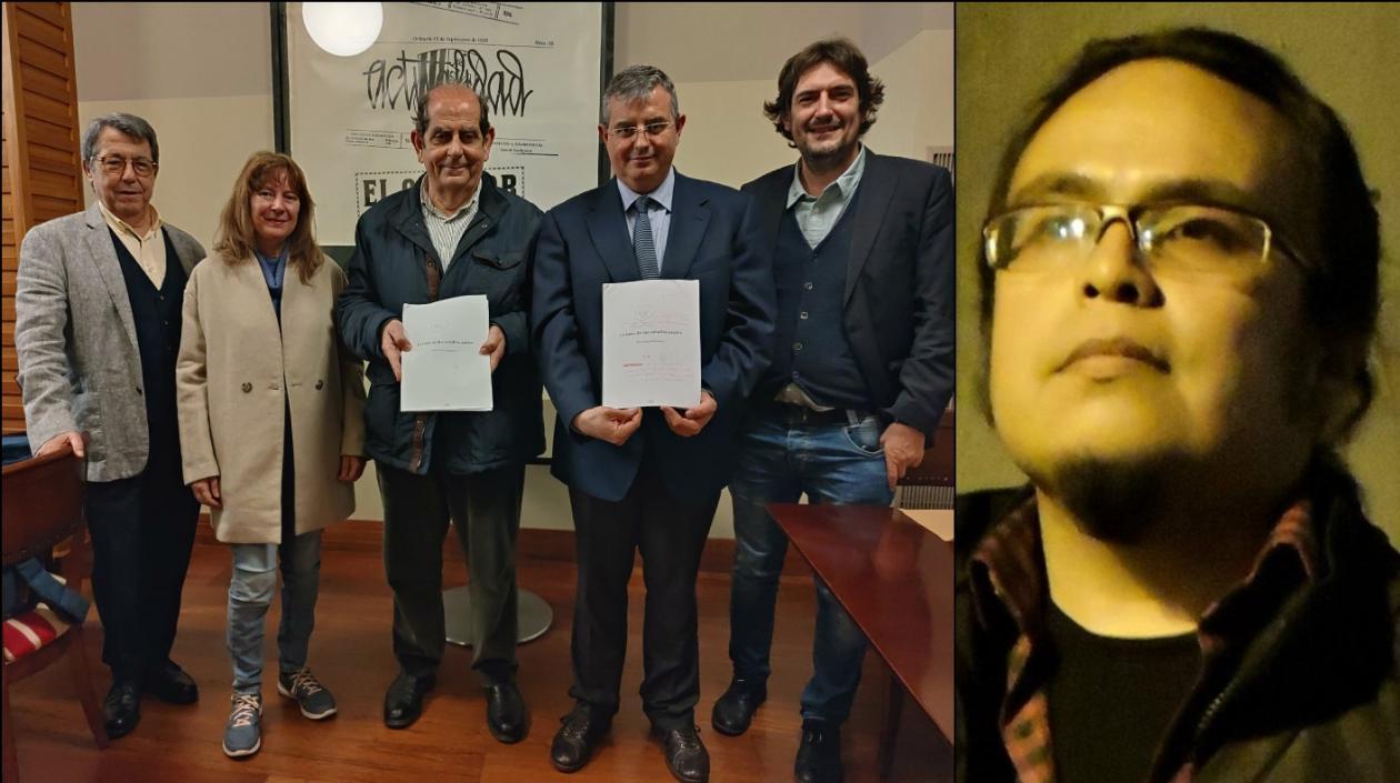 Jurado del Premio de Poesía Miguel Hernández que ganó el colombiano Henry Gómez.