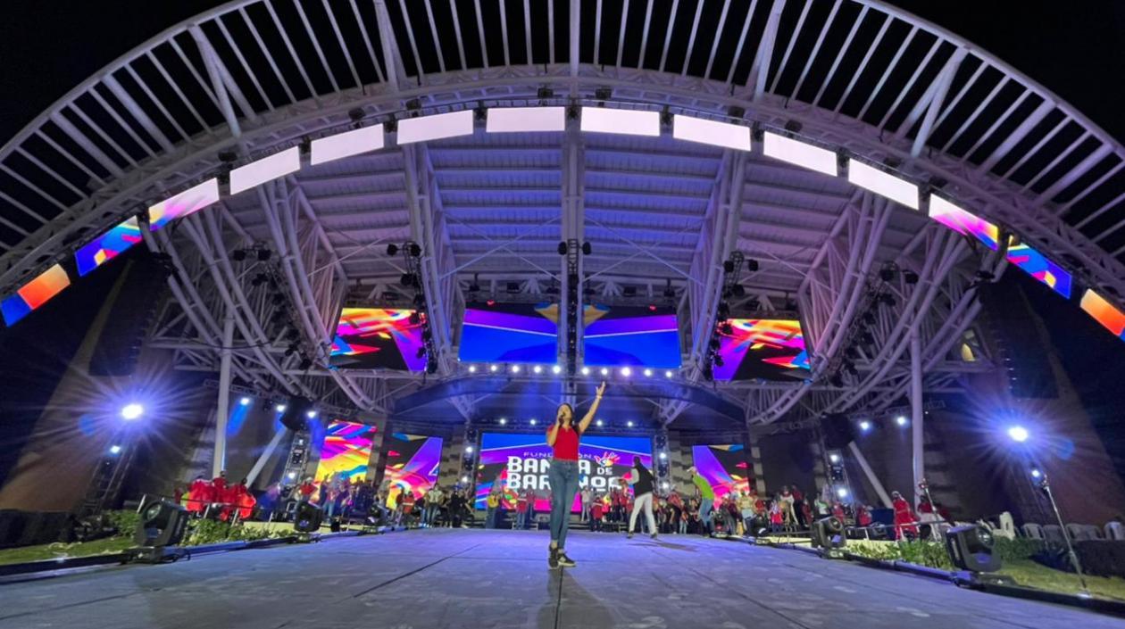 La concha acústica de la Banda de Baranoa.