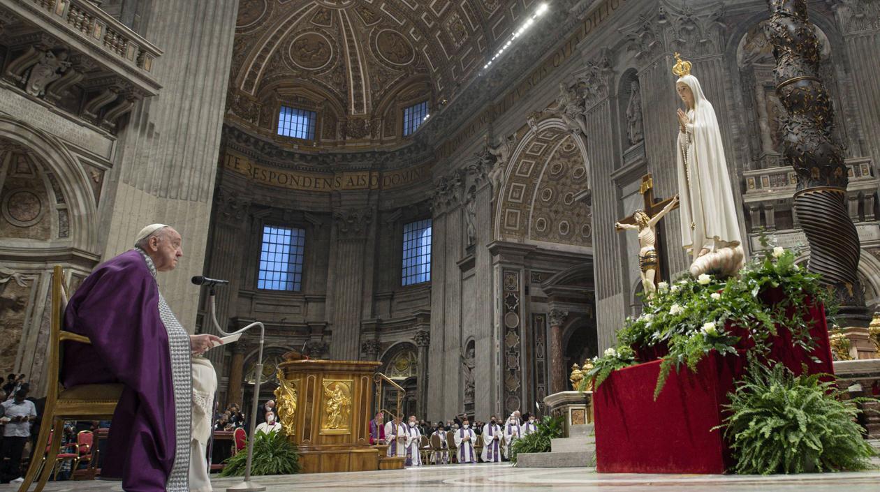 La Conferencia Episcopal ucraniana había solicitado al Papa que consagrara al Inmaculado Corazón de María a los dos países contendientes.
