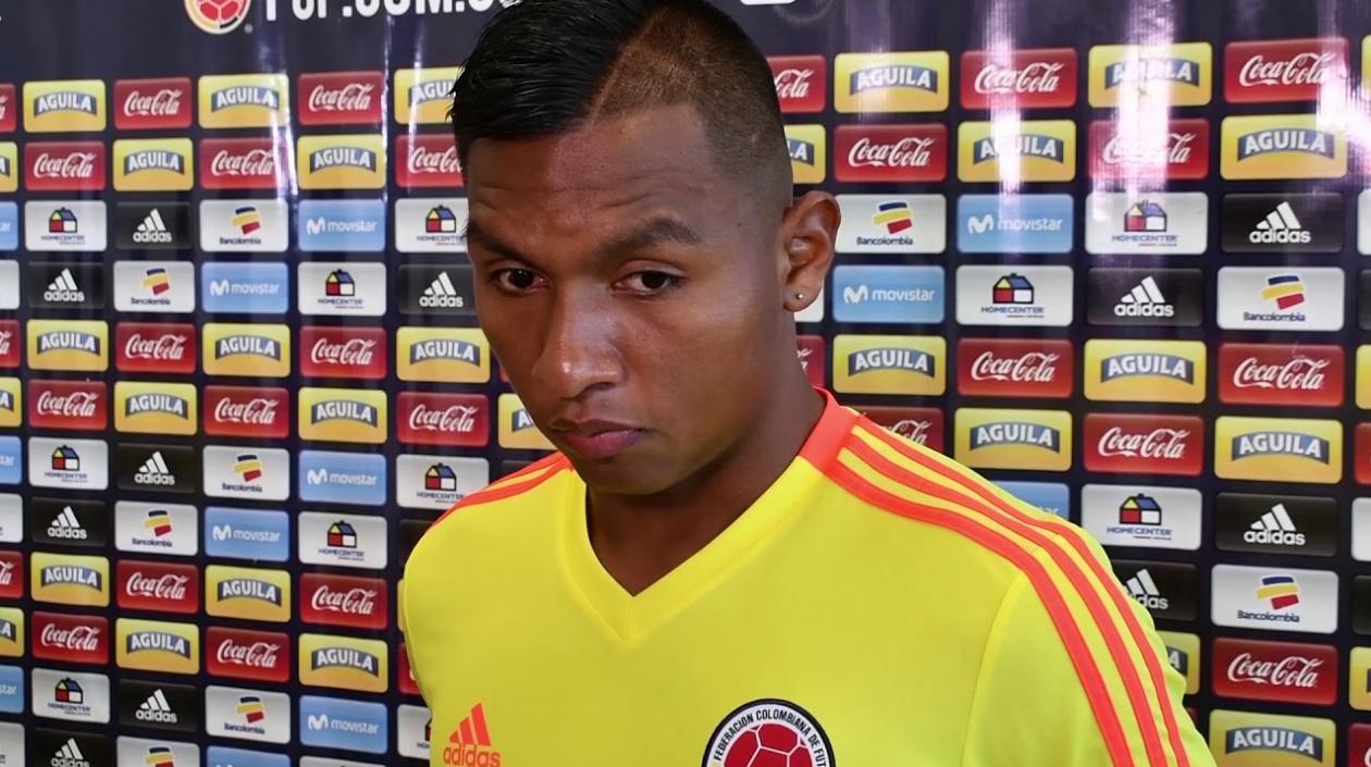 Alfredo Morelos, delantero colombiano. 