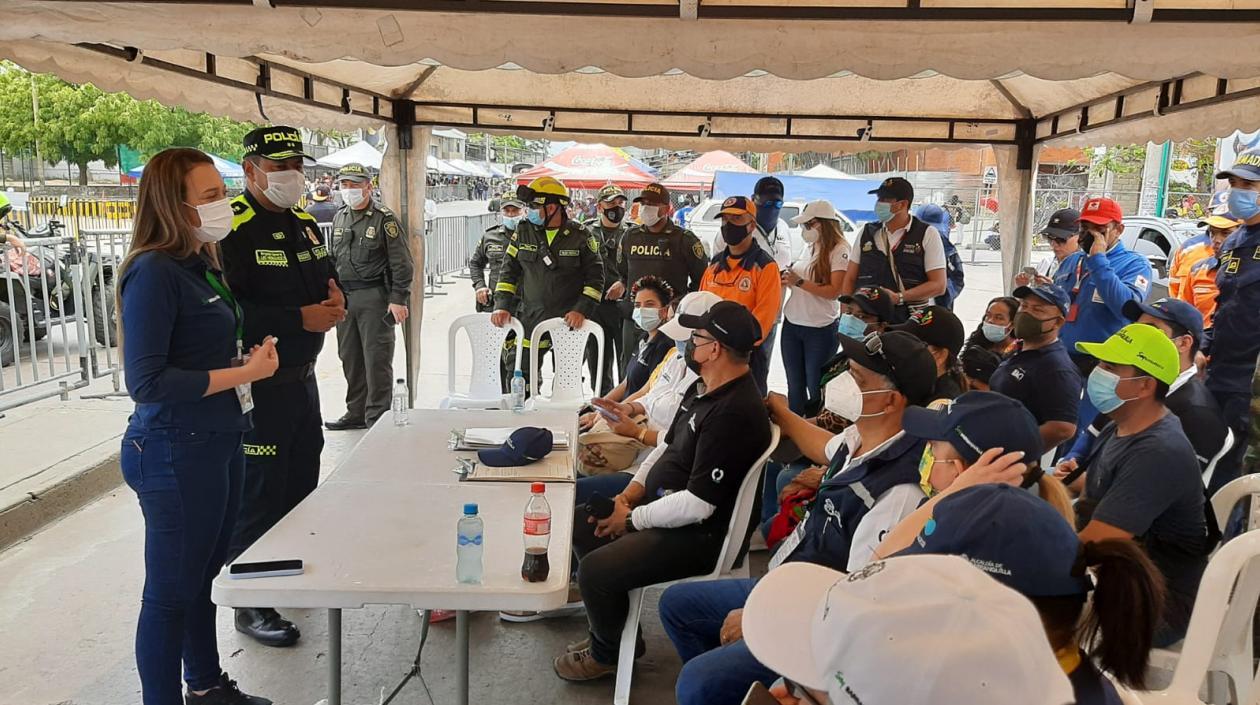 Puesto de Mando Unificado de las autoridades por Carnaval.