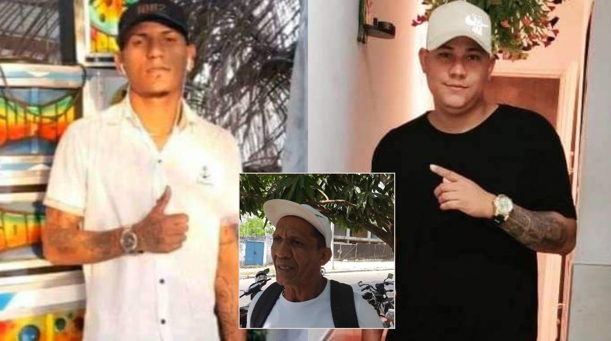 Albert Coronado, centro, habló sobre el doble homicidio en Villa San Pedro.