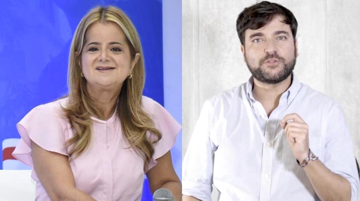 La Gobernadora Elsa Noguera y el Alcalde Jaime Pumarejo.