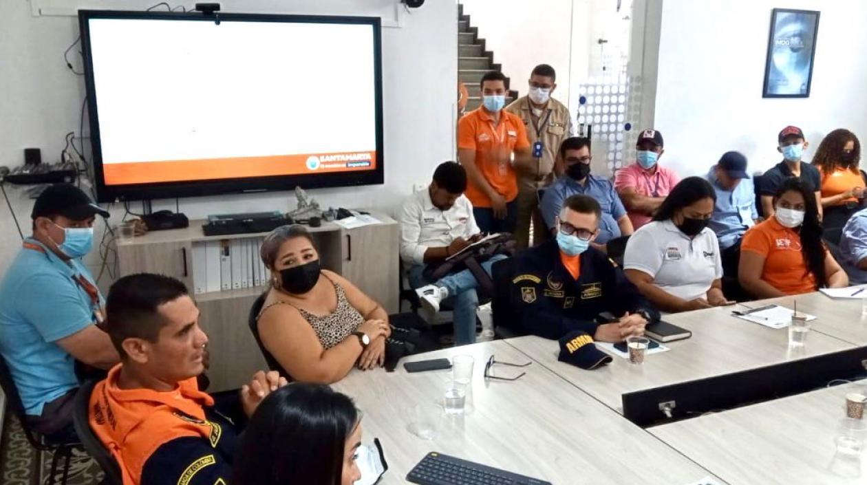 Reunión de las autoridades.