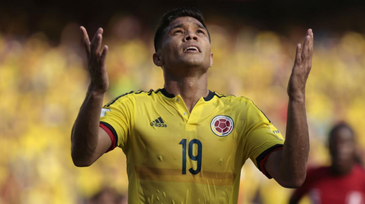 Teófilo Gutiérrez, delantero colombiano. 