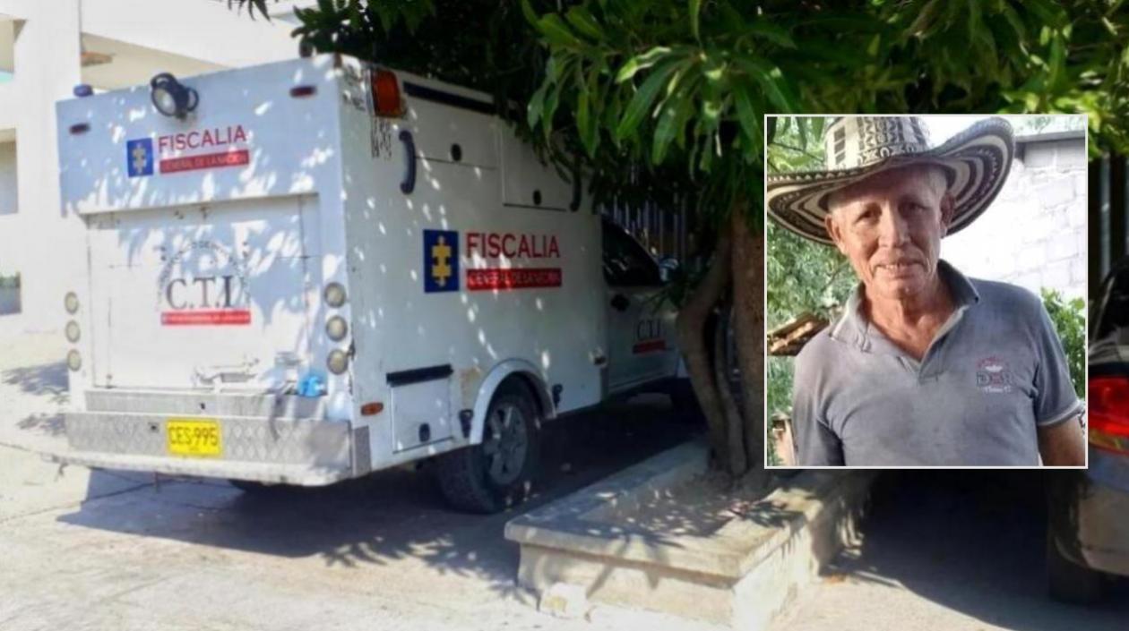  En la foto, Marcos Aurelio Molina Padilla asesinado en una vereda de Juan de Acosta.