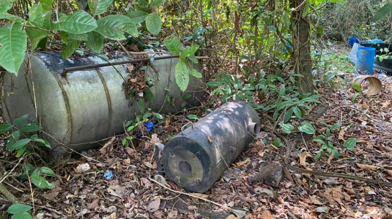 Explosivos desactivados.