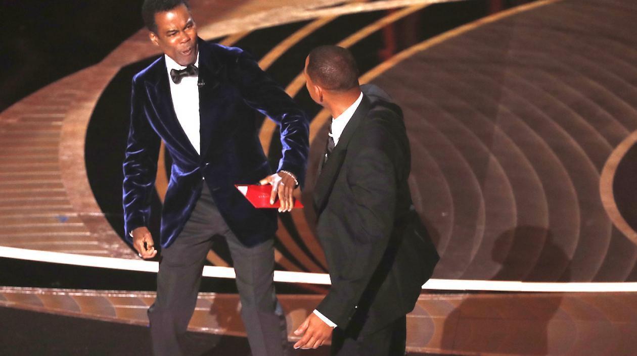 Momento del reclamo de Will Smith a Chris Rock.