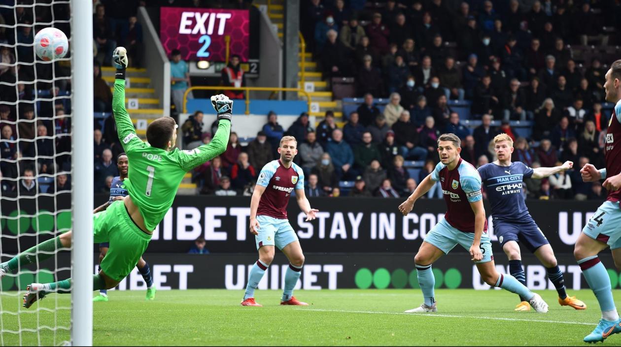 Kevin de Bruyne anota ante el City. 
