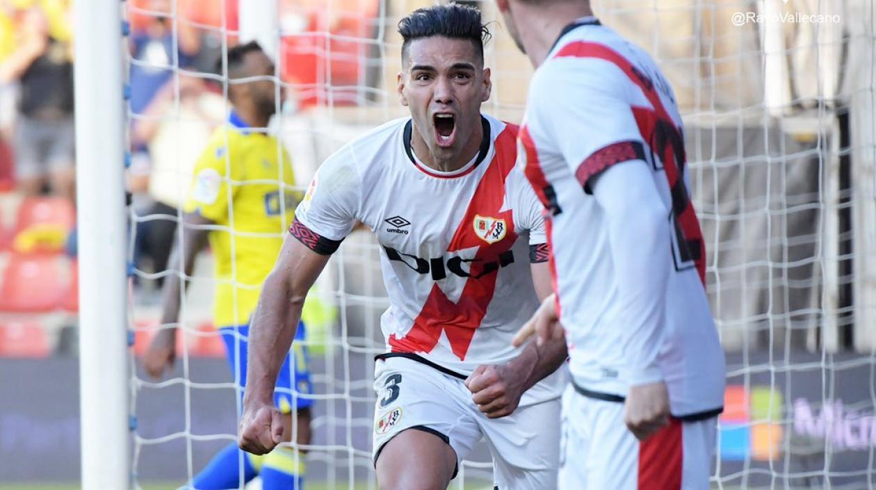 Falcao García, delantero del Rayo Vallecano. 