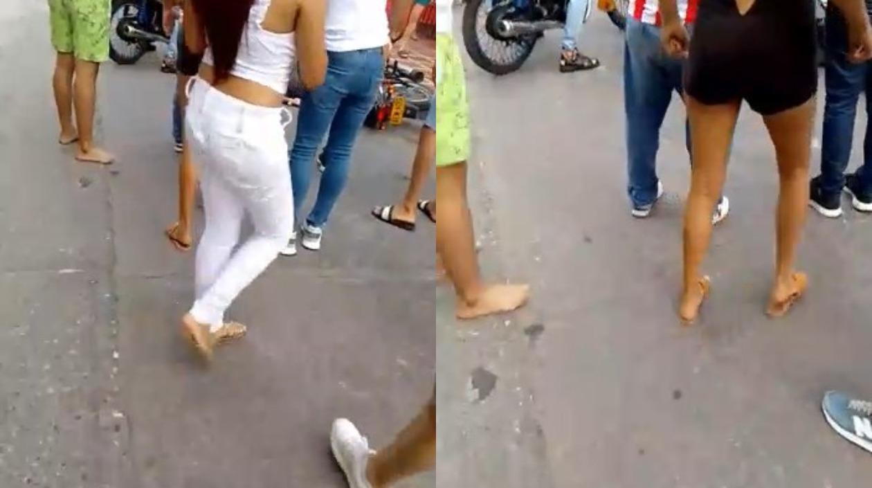 La víctima quedó tendida en el lugar de los hechos. 