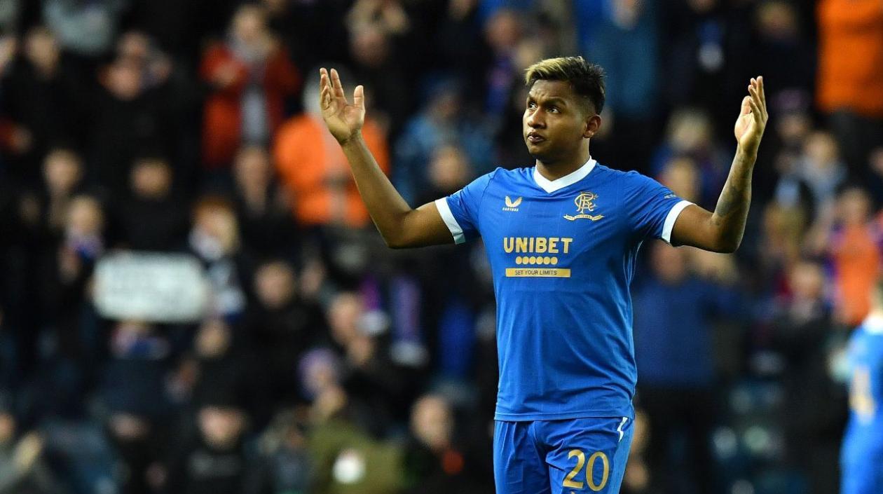 Alfredo Morelos, delantero colombiano. 