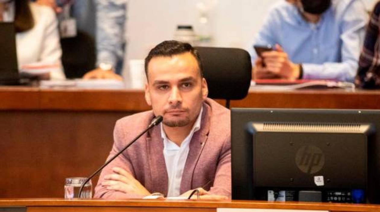 Lucas Cañas Jaramillo, presidente del Concejo de Medellín.