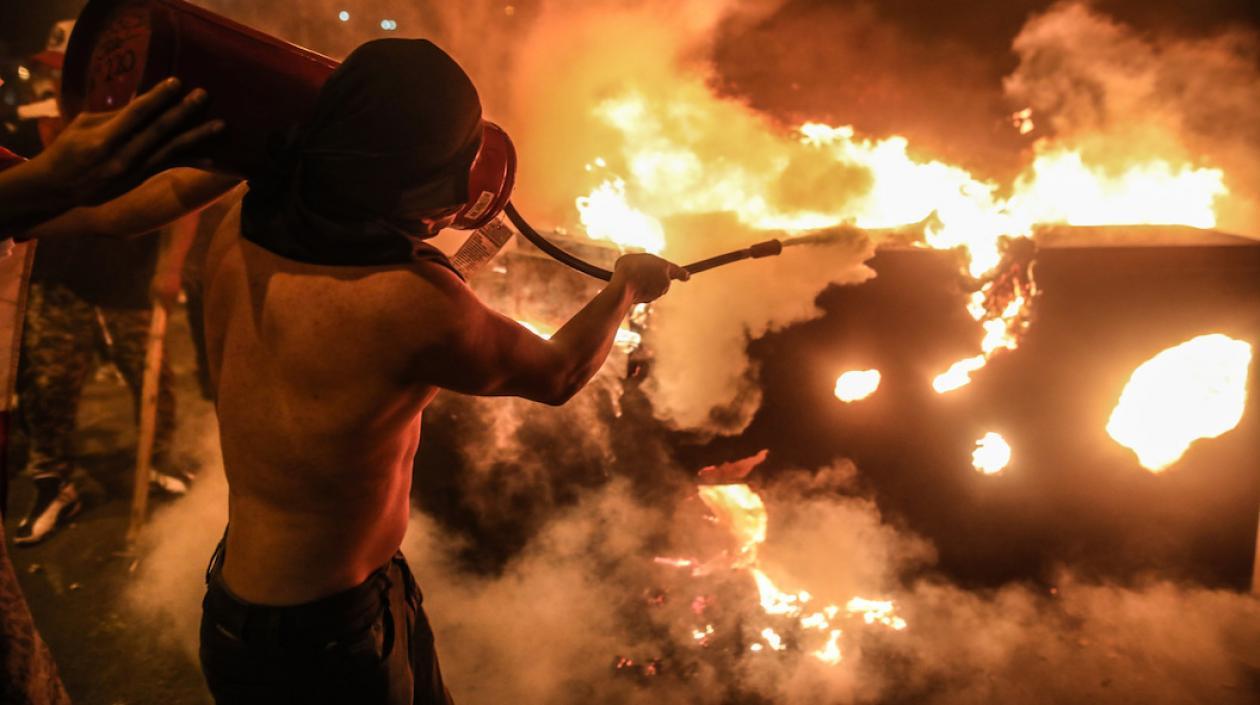 Actos incendiarios en Perú.