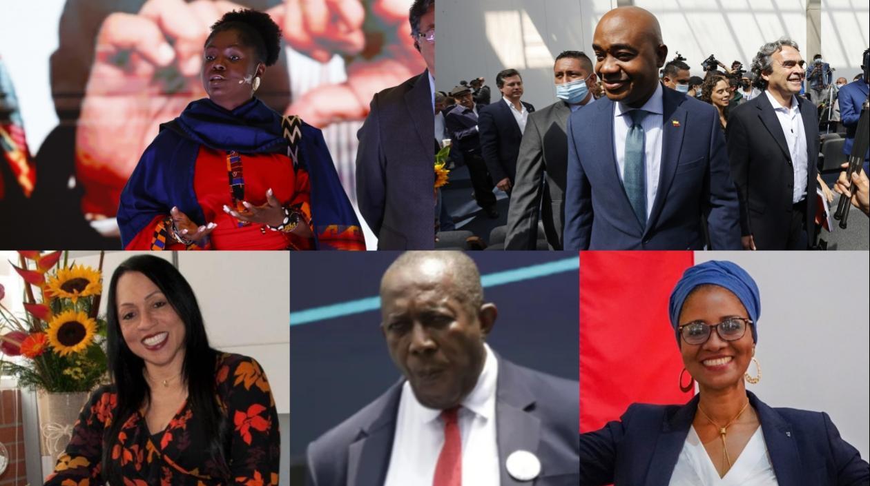 Los cinco candidatos a la Vicepresidencia.