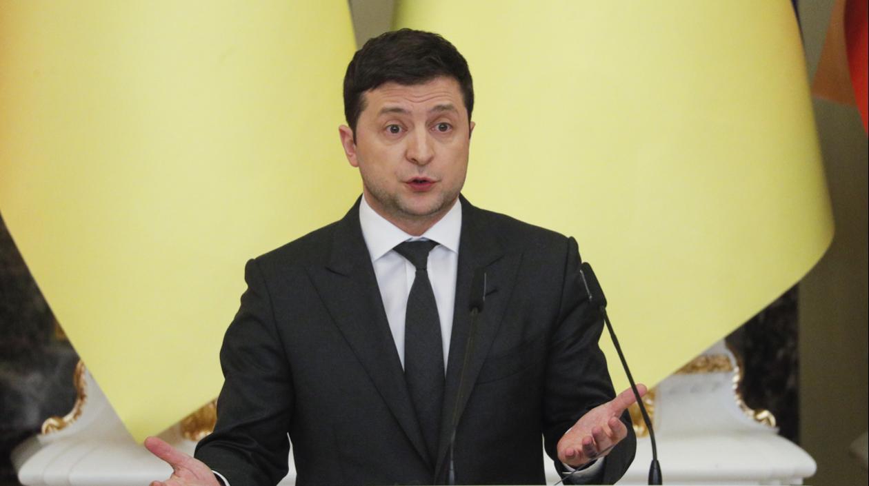 El presidente de Ucrania, Volodimir Zelenski.