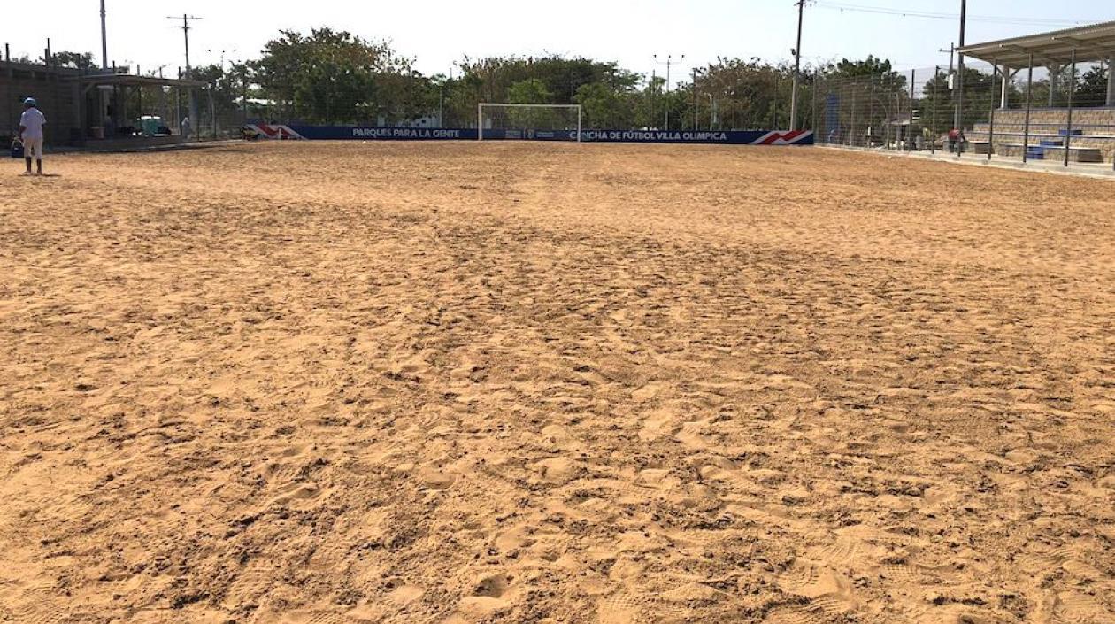 Panorámica de la cancha.