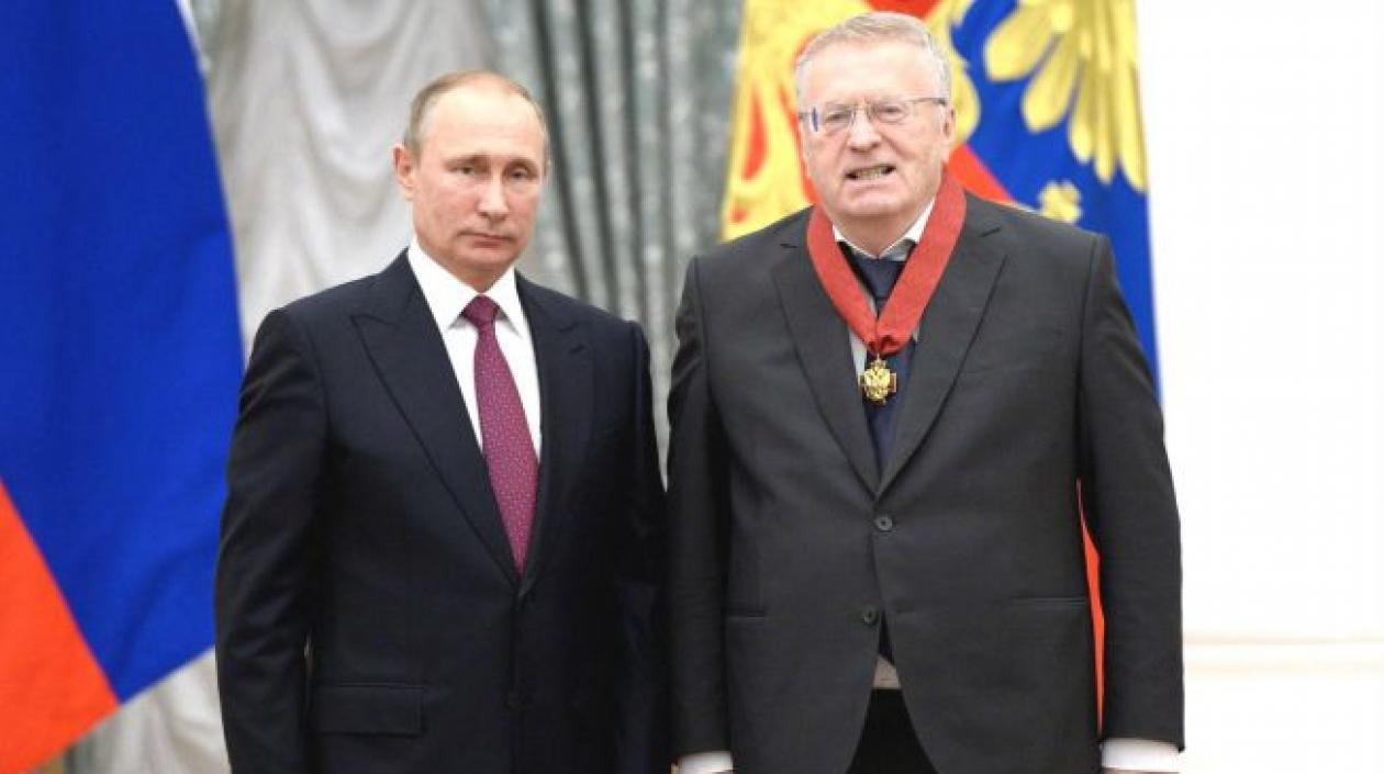 Vladímir Putin y Vladímir Zhirinovski.