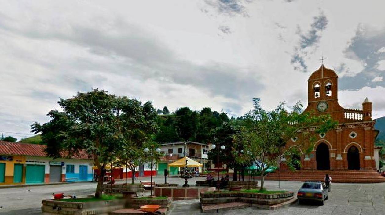 Aspecto de Abriaquí, occidente de Antioquia.