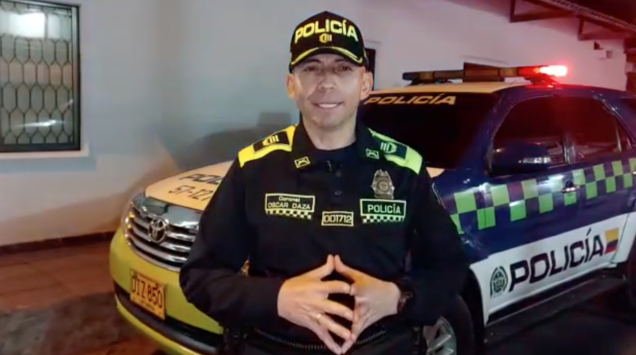 Coronel Óscar Daza, comandante operativo de Mebar.