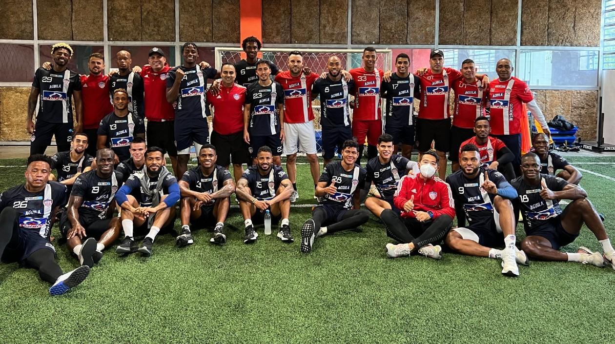 Jugadores del Junior de Barranquilla. 