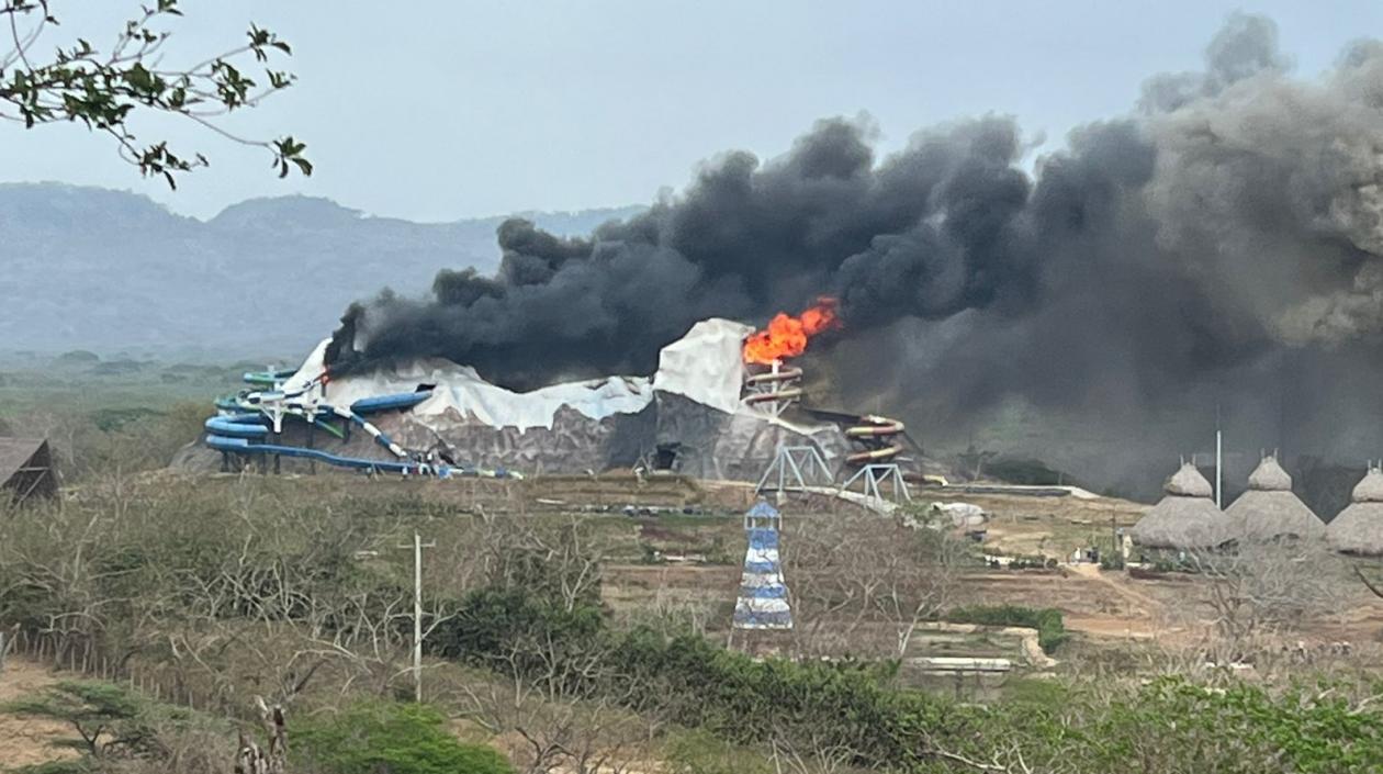 Imagen del incendio.