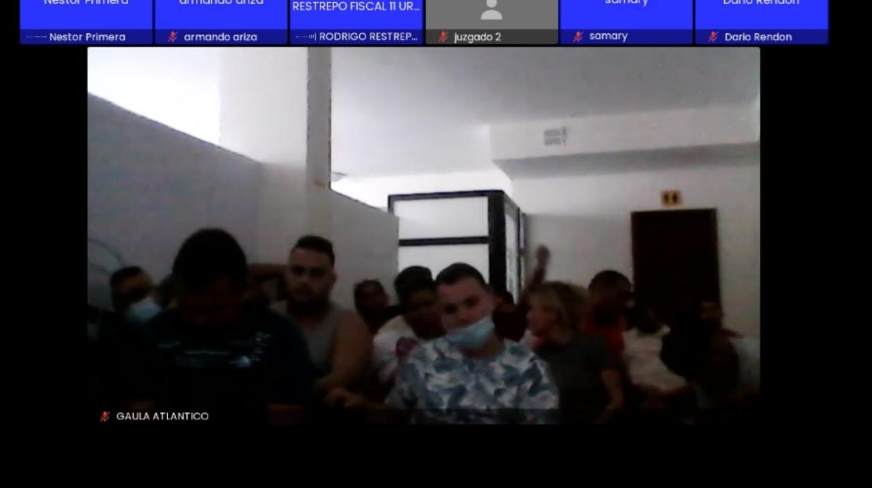 Aspecto de la audiencia virtual. 