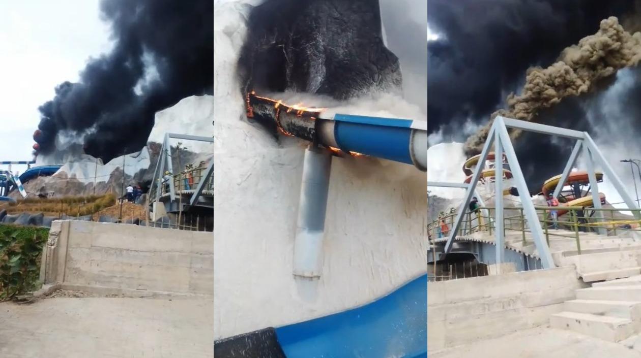 Imágenes del incendio.