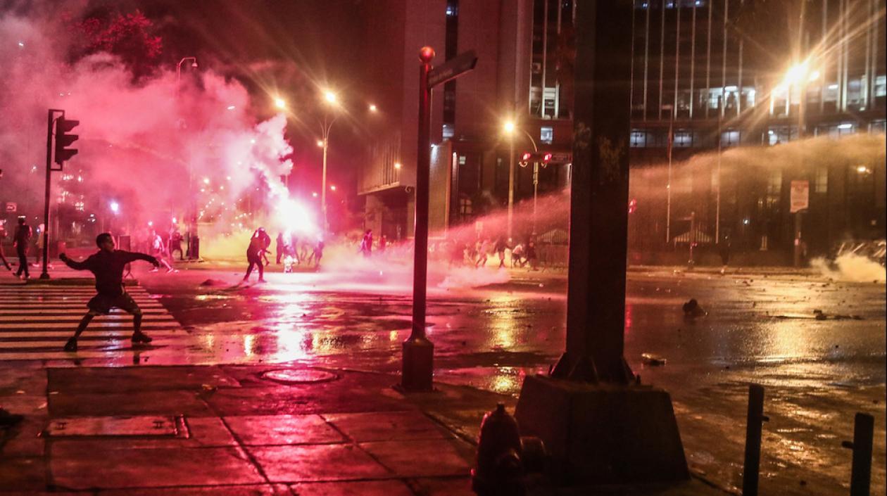 Protestas contra el Presidente peruano Pedro Castillo.