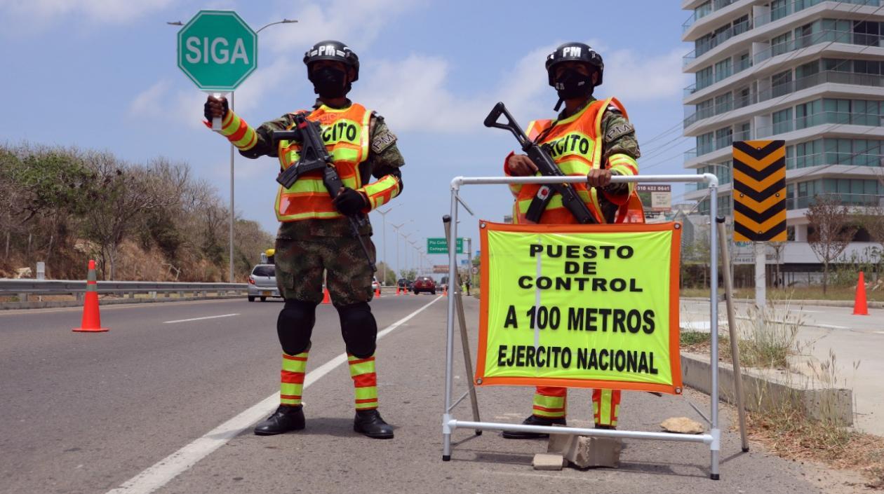 Control vial de la Segunda Brigada