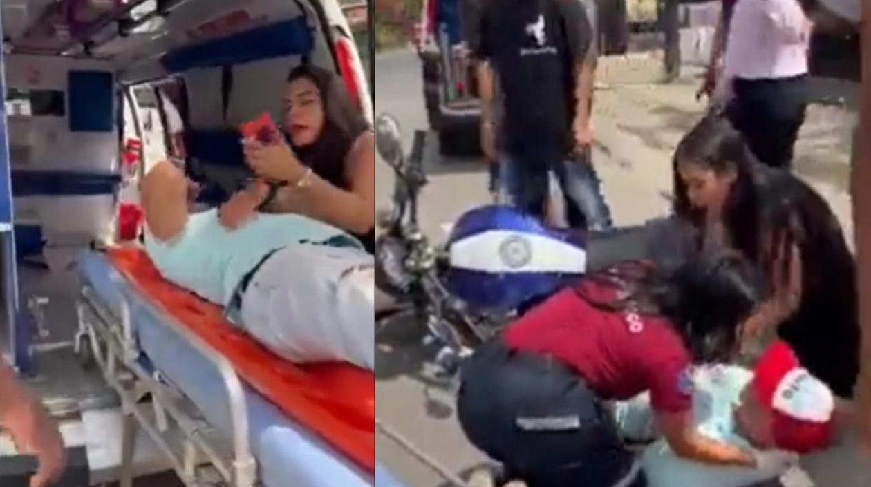 La mujer pidiendo a su pareja la clave del celular.