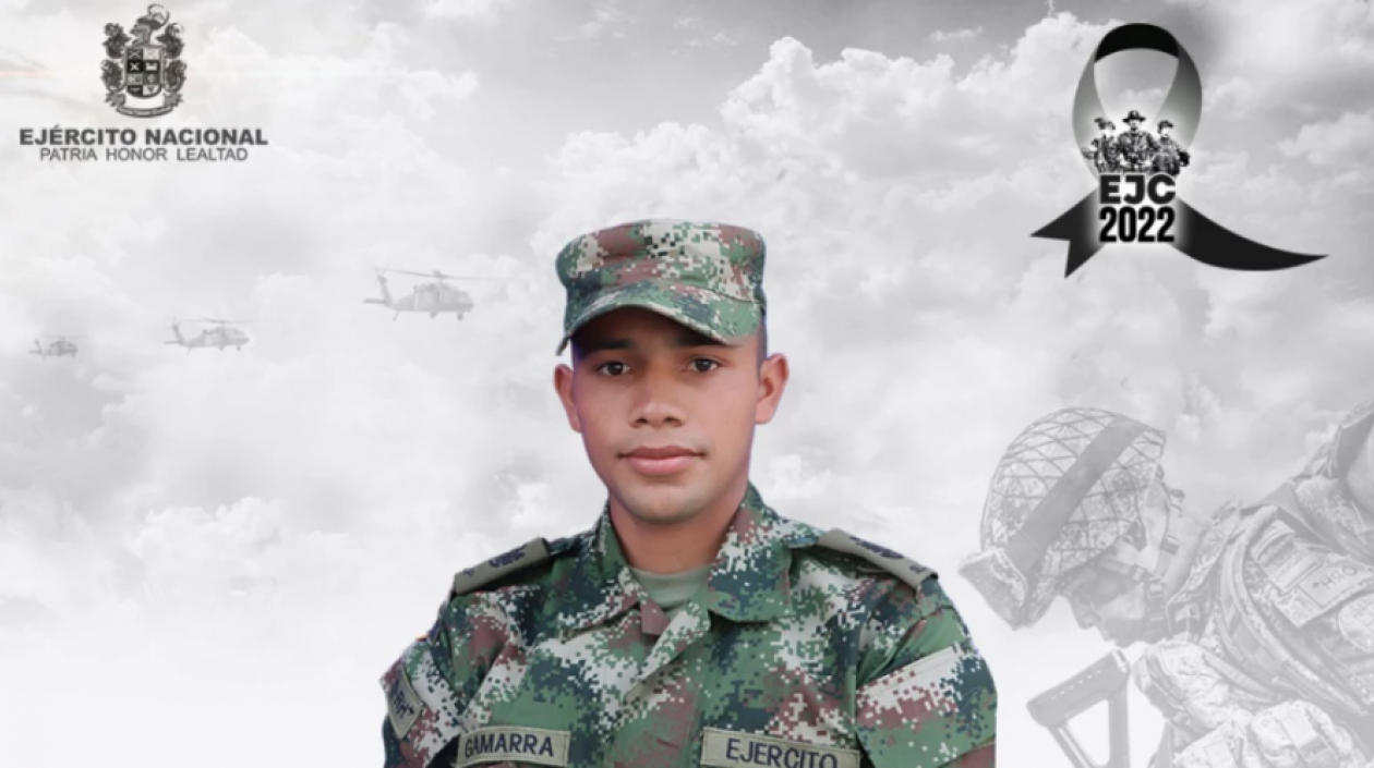 El soldado Iván Andrés Gamarra.