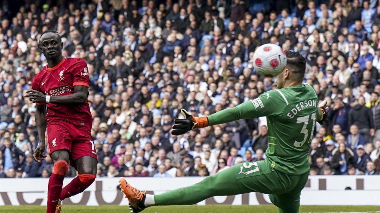 Mané macó el gol del empate para el Liverpool. 