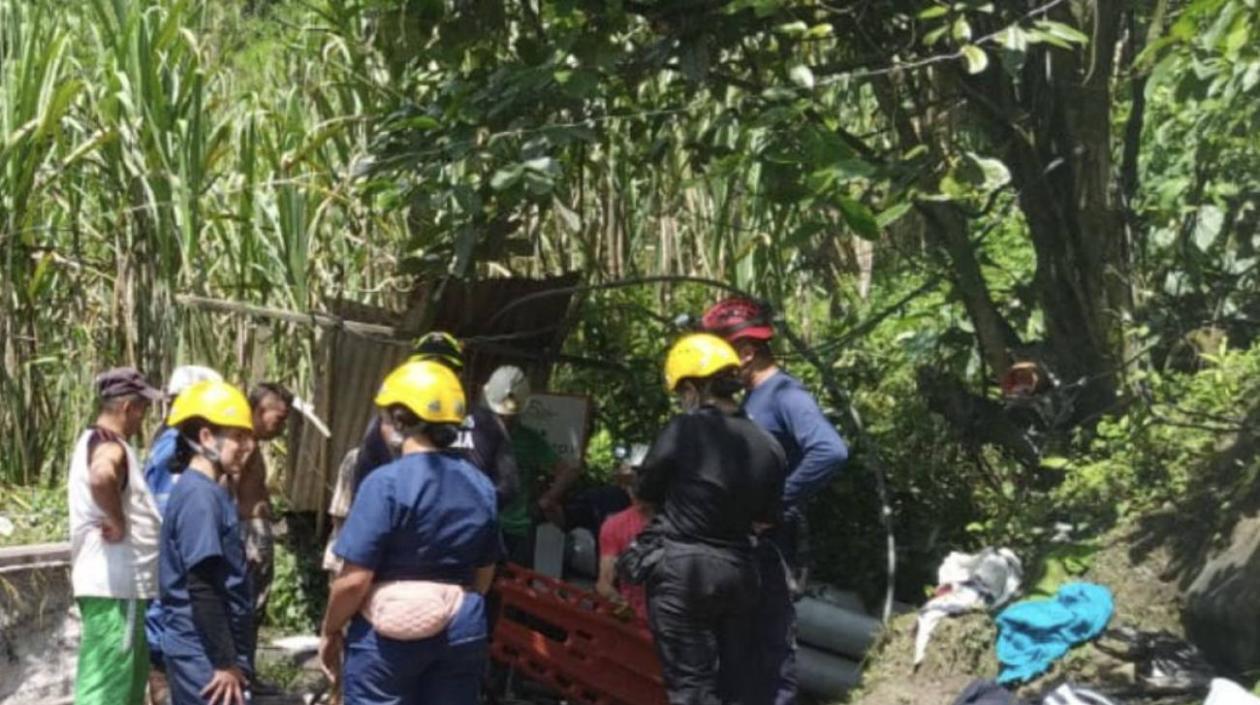 zona de la tragedia.