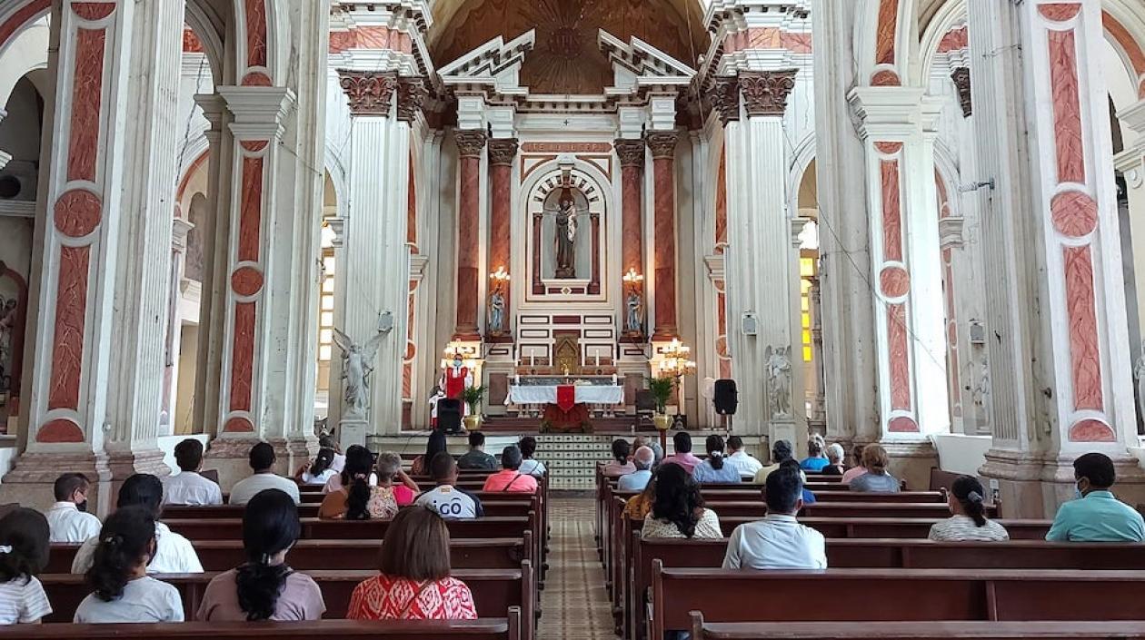 Celebración del Domingo de Ramos.