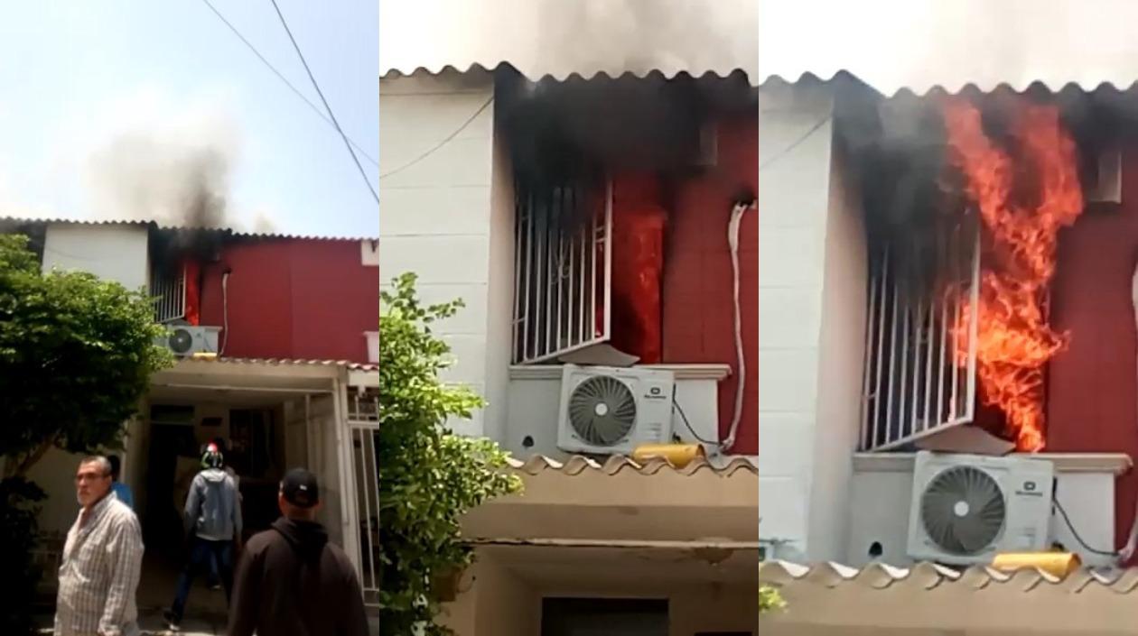 Incendio en Los Robles.