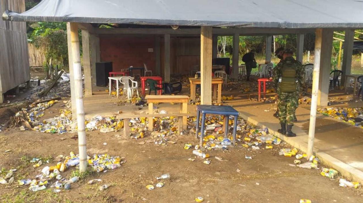 Lugar donde se realizaba el bazar.