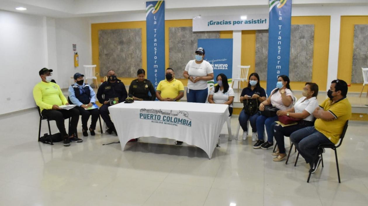 Puesto de Mando Unificado en Puerto Colombia. 