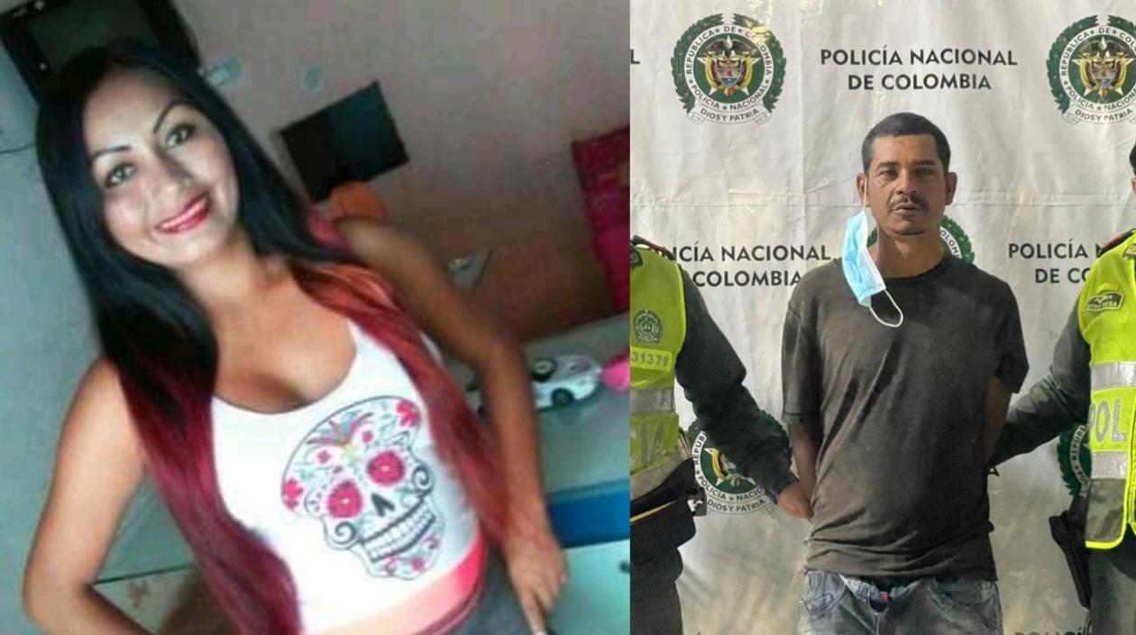 Albanis Báez Fernández y su pareja José Antonio Martínez Viloria. 