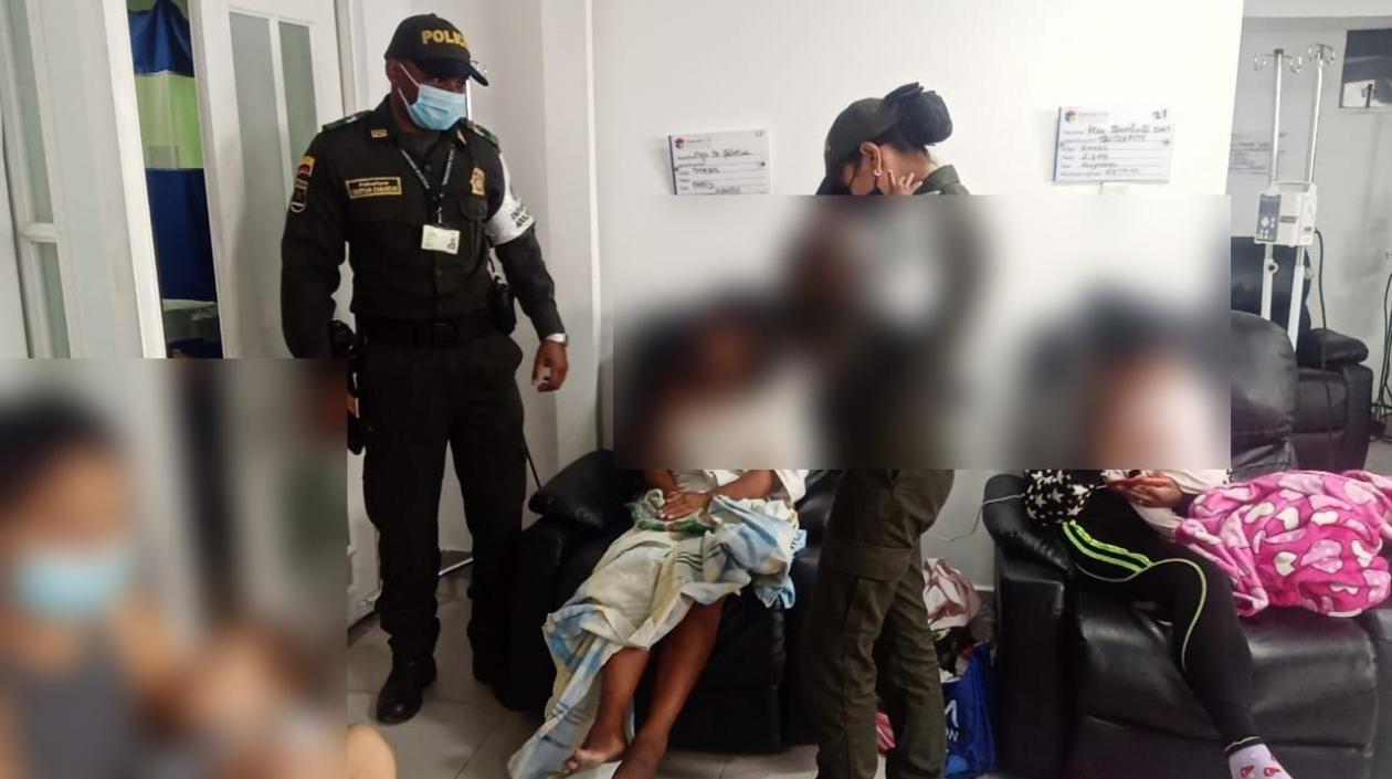 Bebé de 7 meses es atendida en una clínica de Cartagena.