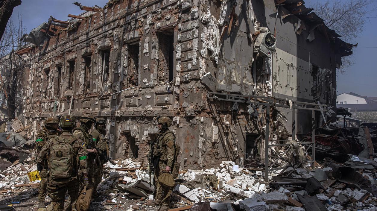 Edificio en la ciudad de Kiev.