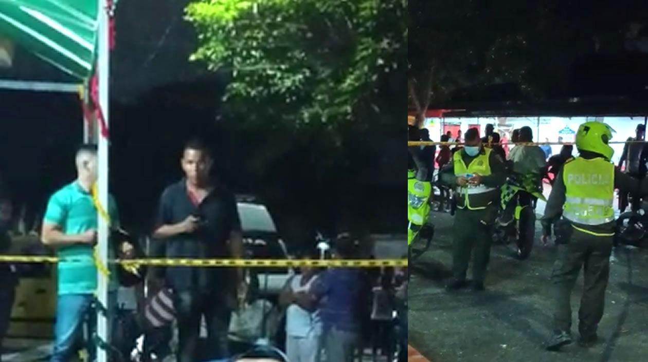 Lugar del homicidio en el barrio San Felipe.