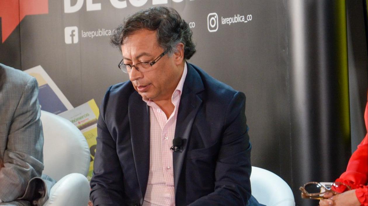 El candidato presidencial Gustavo Petro