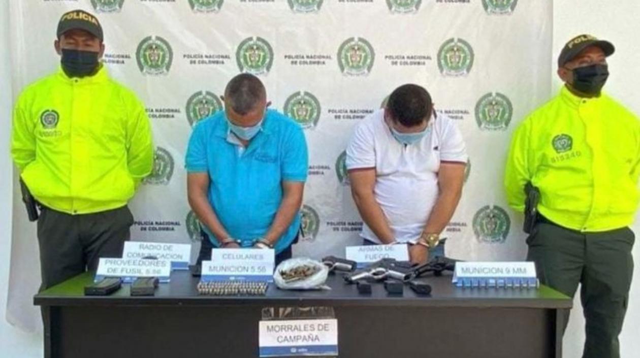 Los dos hombres fueron capturados por la Policía. 