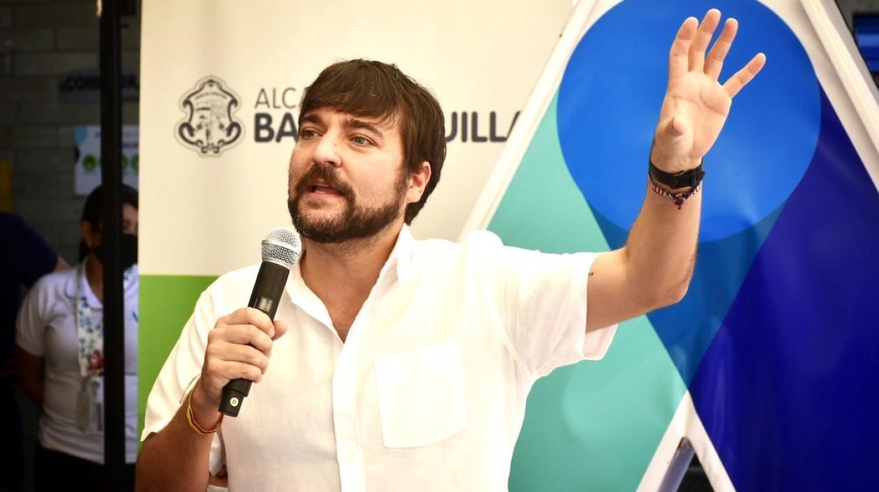 El Alcalde de Barranquilla, Jaime Pumarejo.